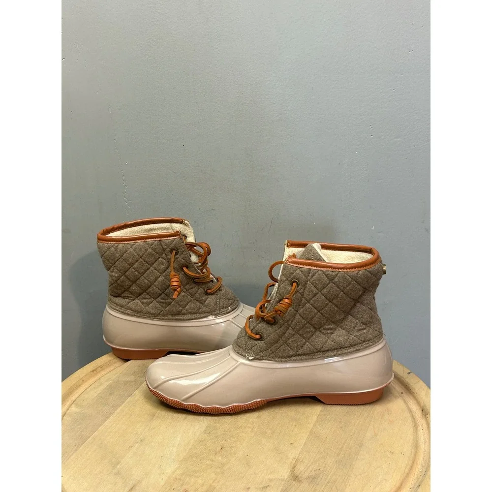Seven7 Wool Goose Boot 3760 Taupe Brown Quilted Duck Boots Womens‎ 11